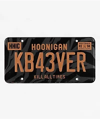 Hoonigan KB43VER Gymkhana 7 Black License Plate