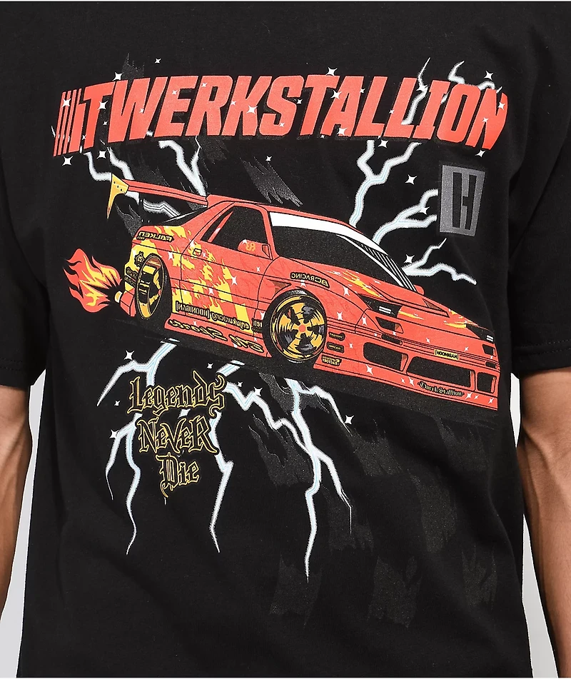 Hoonigan Legends Never Die Black T-Shirt