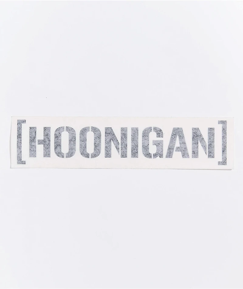 Hoonigan Logo Black Die-Cut Sticker
