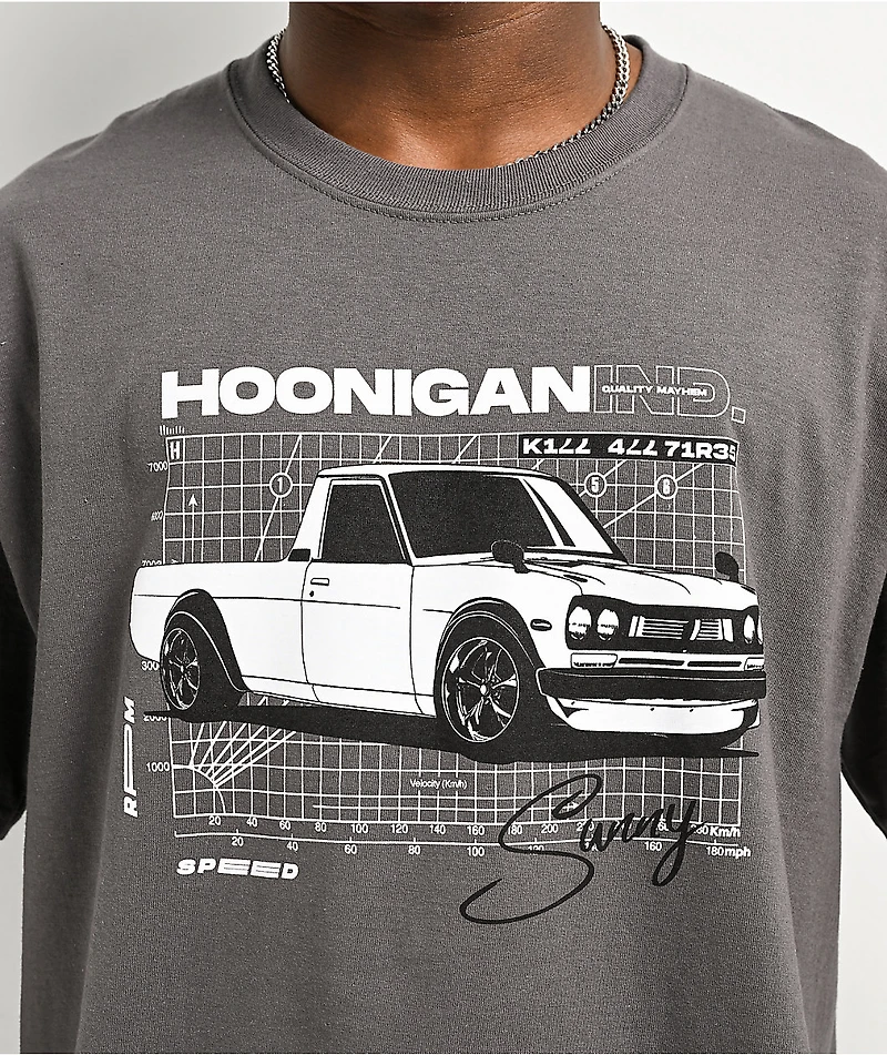 Hoonigan Suns Out Charcoal T-Shirt