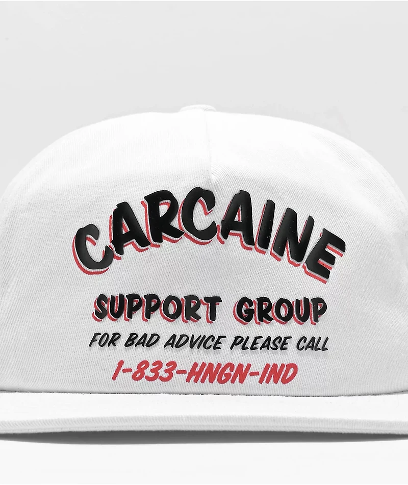 Hoonigan Support Group White Unstructured Snapback Hat