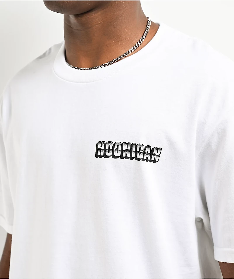 Hoonigan Used Cars White T-Shirt