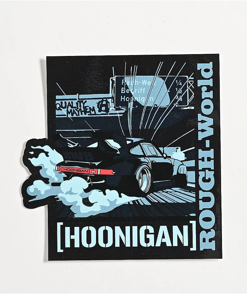 Hoonigan x Rough World Drift Sticker