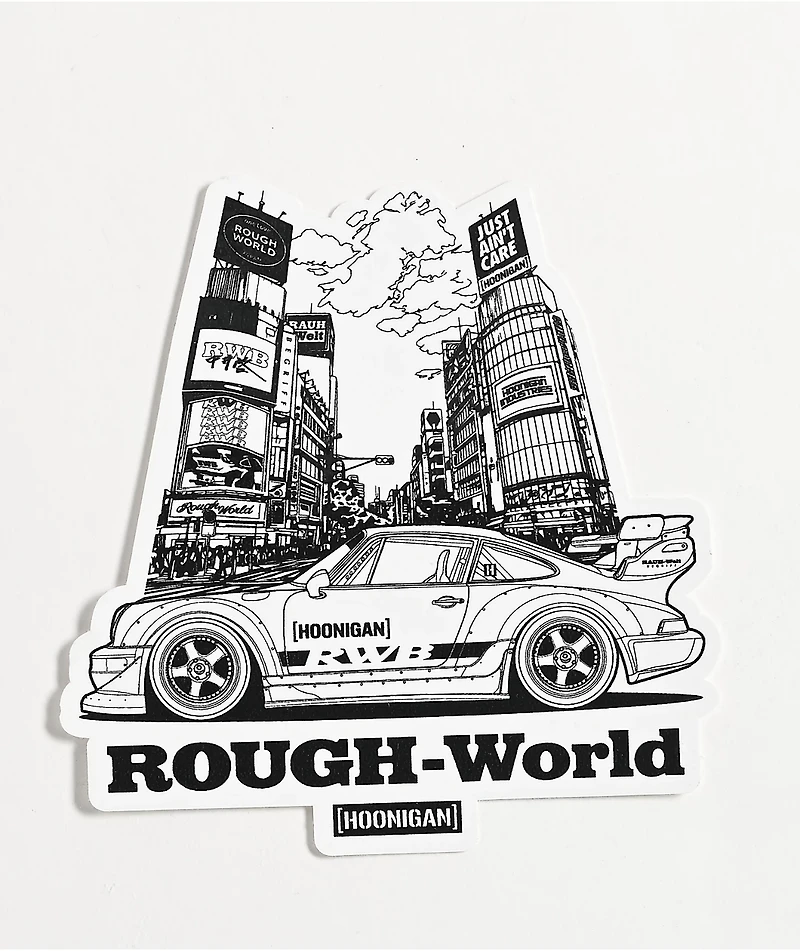 Hoonigan x Rough World Welcome To Shibuya Sticker