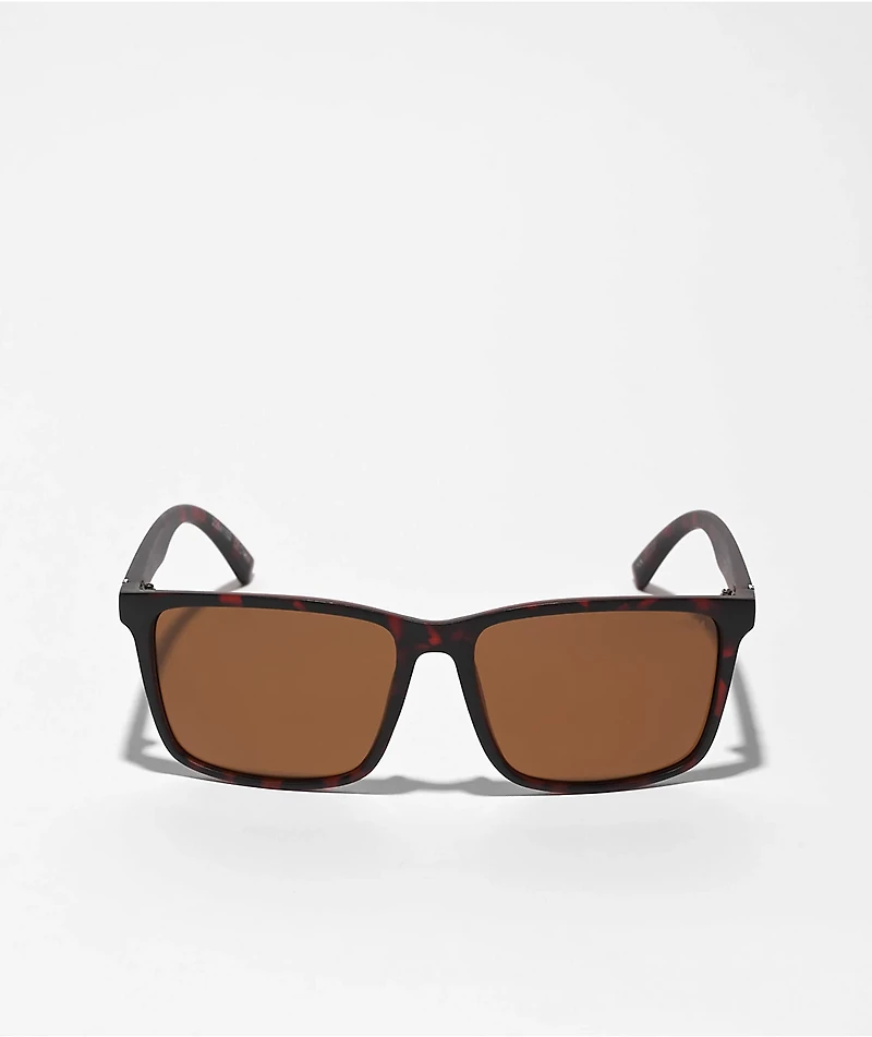 Hopper Tortoise & Brown Polarized Square Sunglasses