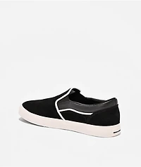 Hours Is Yours B1 Lizard Black Iguana Slip On Skate Shoes