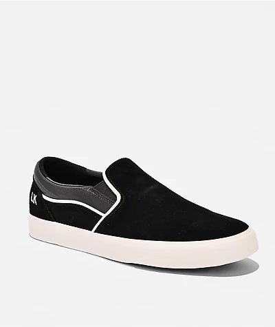 Hours Is Yours B1 Lizard Black Iguana Slip On Skate Shoes