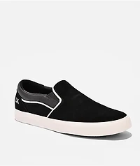Hours Is Yours B1 Lizard Black Iguana Slip On Skate Shoes
