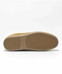 Hours Is Yours Code B Herman Vintage Gold Suede Skate Shoes