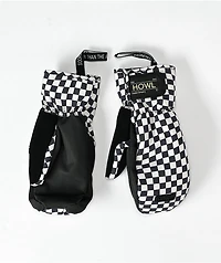 Howl Flyweight Black & White Checkered 10K Snowboard Mittens