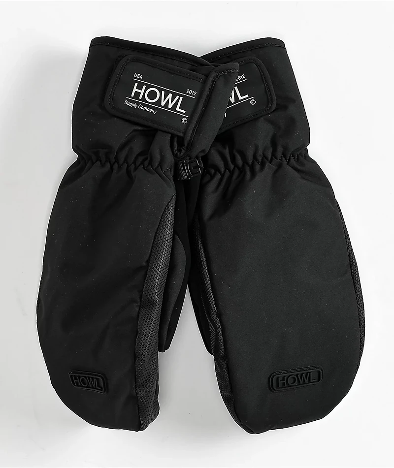Howl Flyweight Black 10K Snowboard Mittens