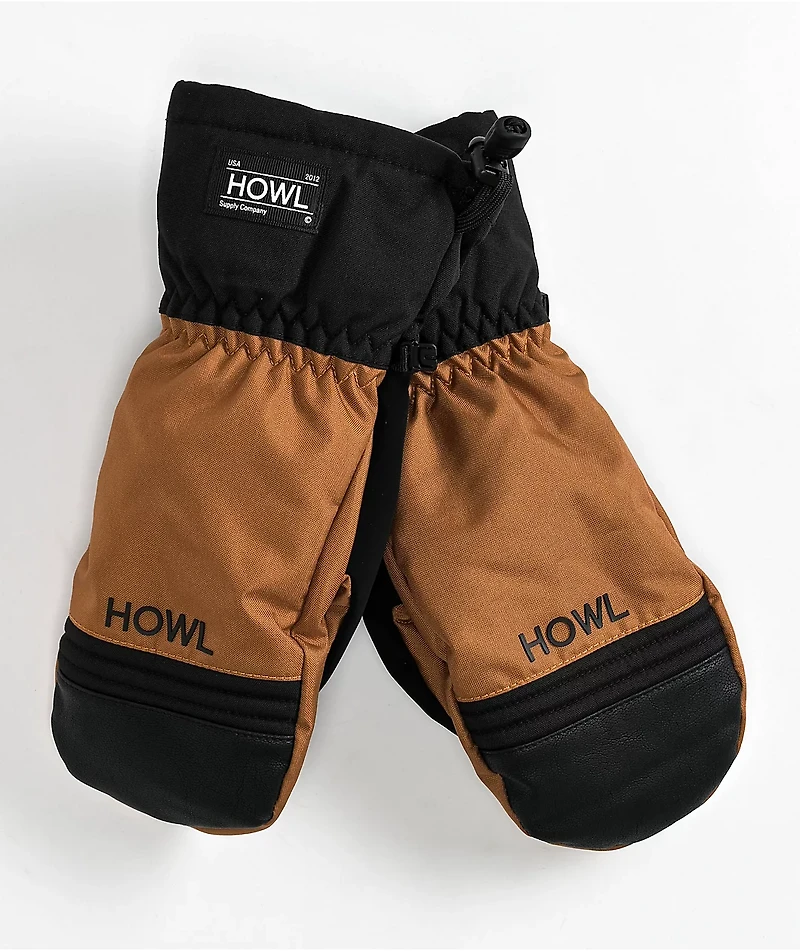 Howl Team Brown 10K Snowboard Mittens