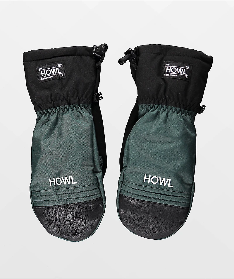 Howl Team Olive Green 10K Snowboard Mittens