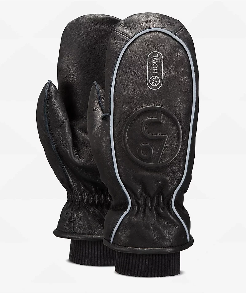 Howl x Public Highland Black 10K Snowboard Mittens