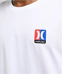 Hurley Split Icon White T-Shirt