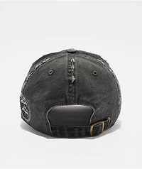 Hurley x Travis Barker Destroyed Black Wash Strapback Hat