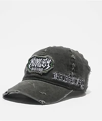 Hurley x Travis Barker Destroyed Black Wash Strapback Hat