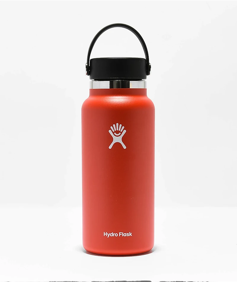 Hydro Flask Red Flexcap Water Bottle