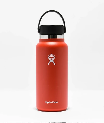 Hydro Flask Red Flexcap Water Bottle