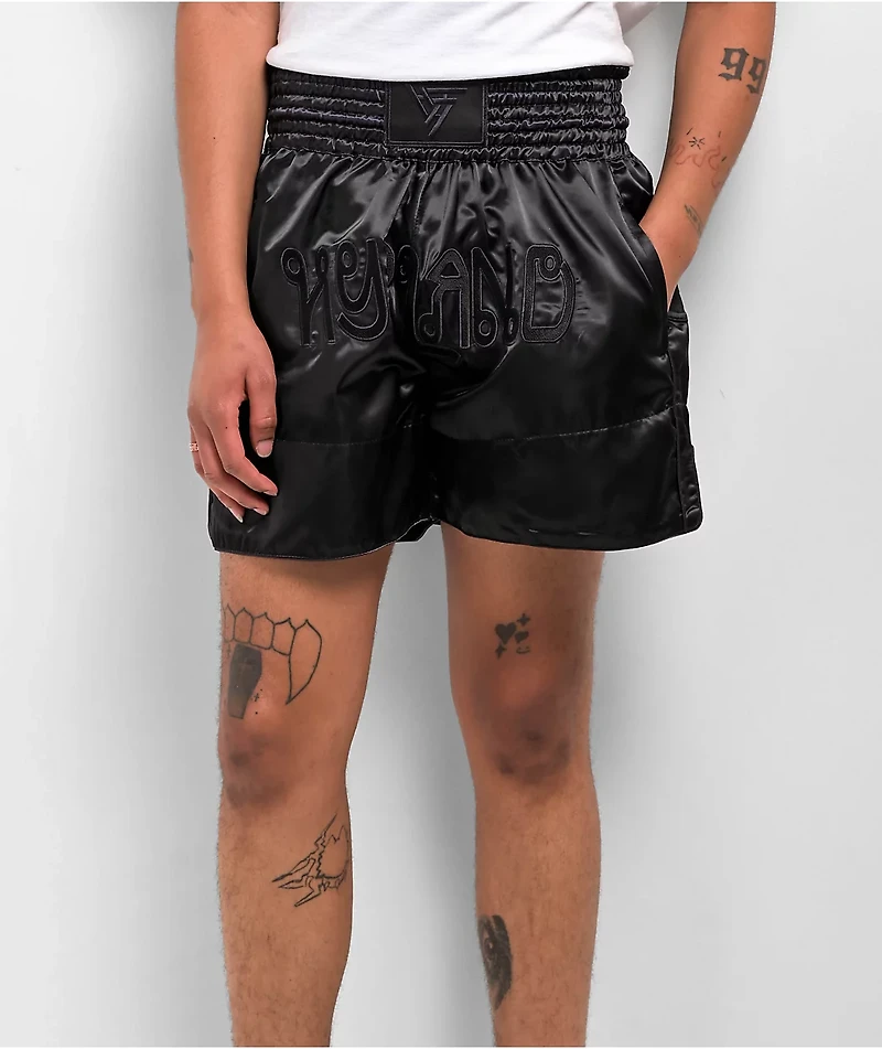 Hypland Black Muay Thai Shorts