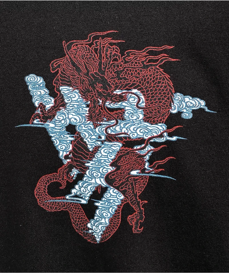 Hypland Japanese Dragon Logo Black T-Shirt