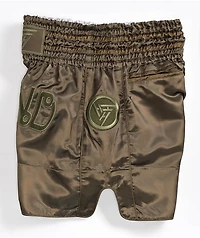 Hypland Olive Green Muay Thai Shorts