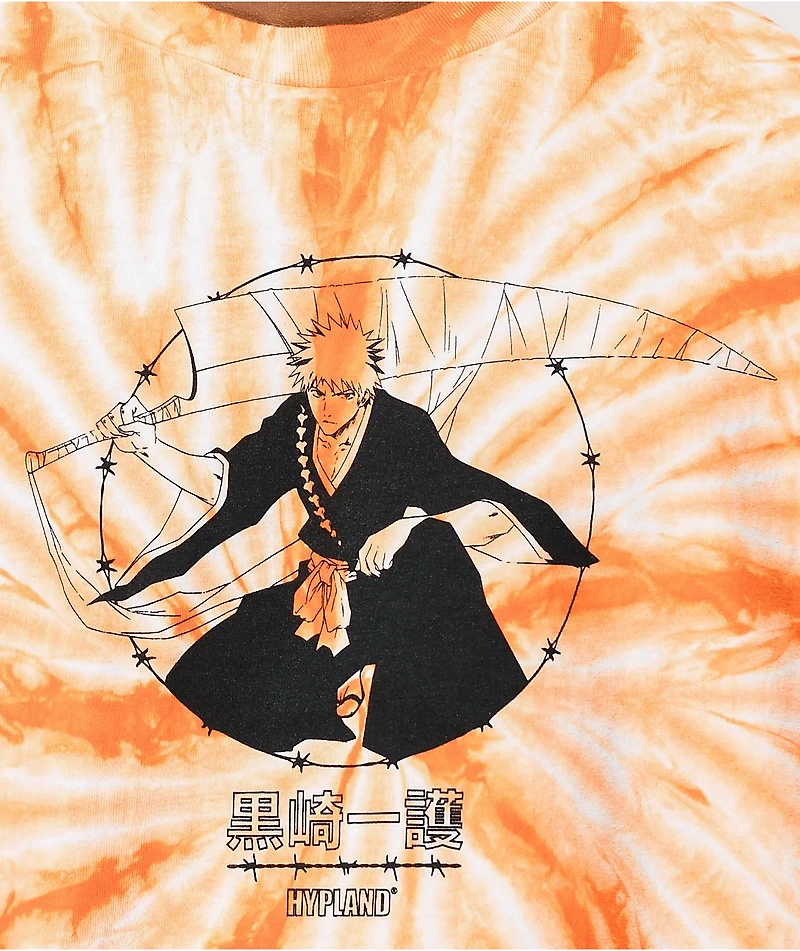 Hypland x Bleach Ichigo Orange Tie Dye T-Shirt