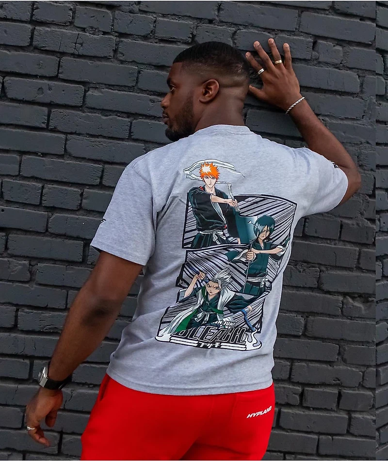 Hypland x Bleach Squad Grey T-Shirt