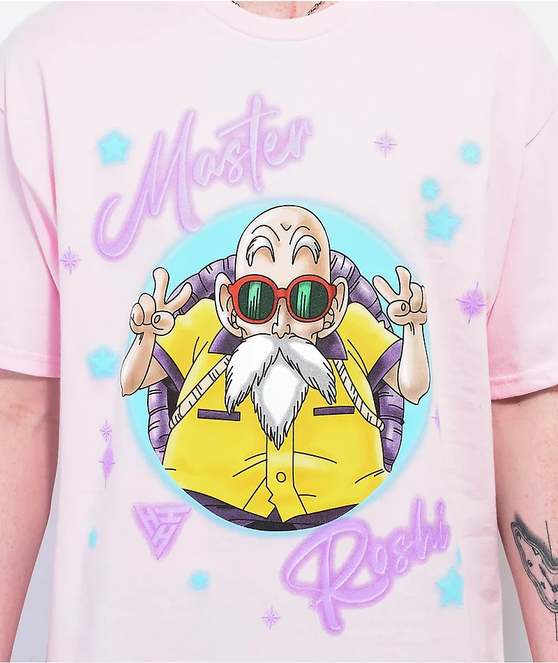 Hypland x Dragon Ball Z Master Roshi Pink T-Shirt