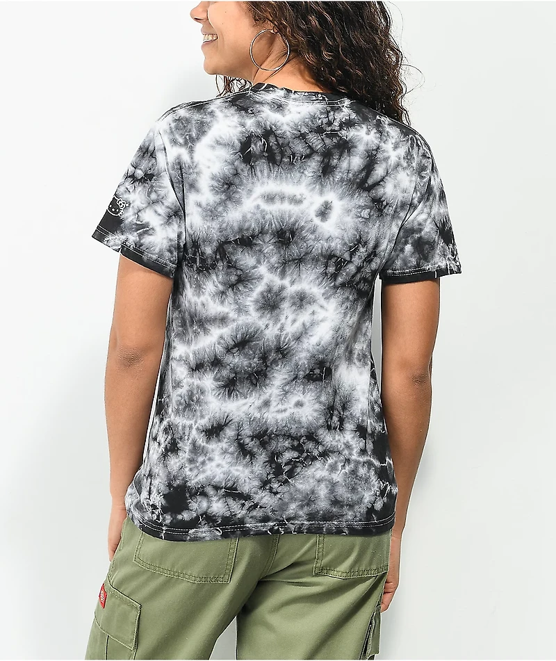 Hypland x Hello Kitty Worldwide Black & White Tie Dye T-Shirt