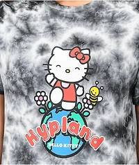 Hypland x Hello Kitty Worldwide Black & White Tie Dye T-Shirt