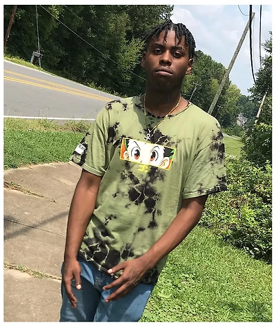Hypland x Hunter Gon Eye Green & Black Tie Dye T-Shirt
