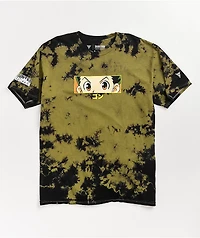 Hypland x Hunter Gon Eye Green & Black Tie Dye T-Shirt