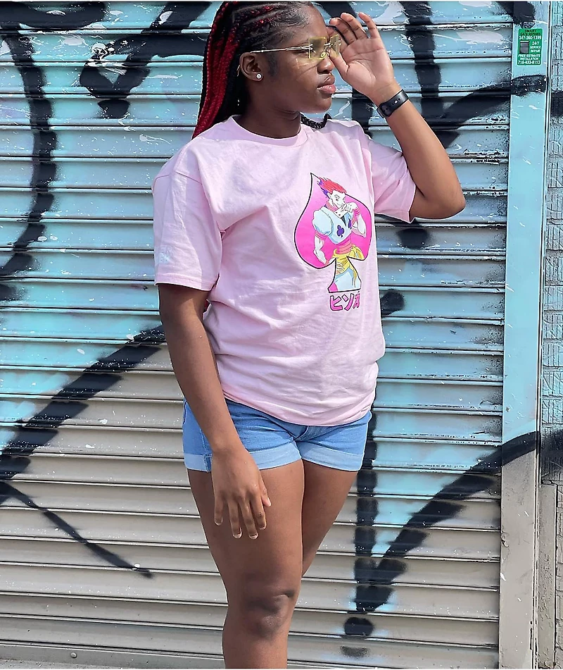 Hypland x Hunter Hisoka Pink T-Shirt