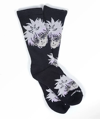 Hypland x Hunter x Hunter Killua Black Crew Socks