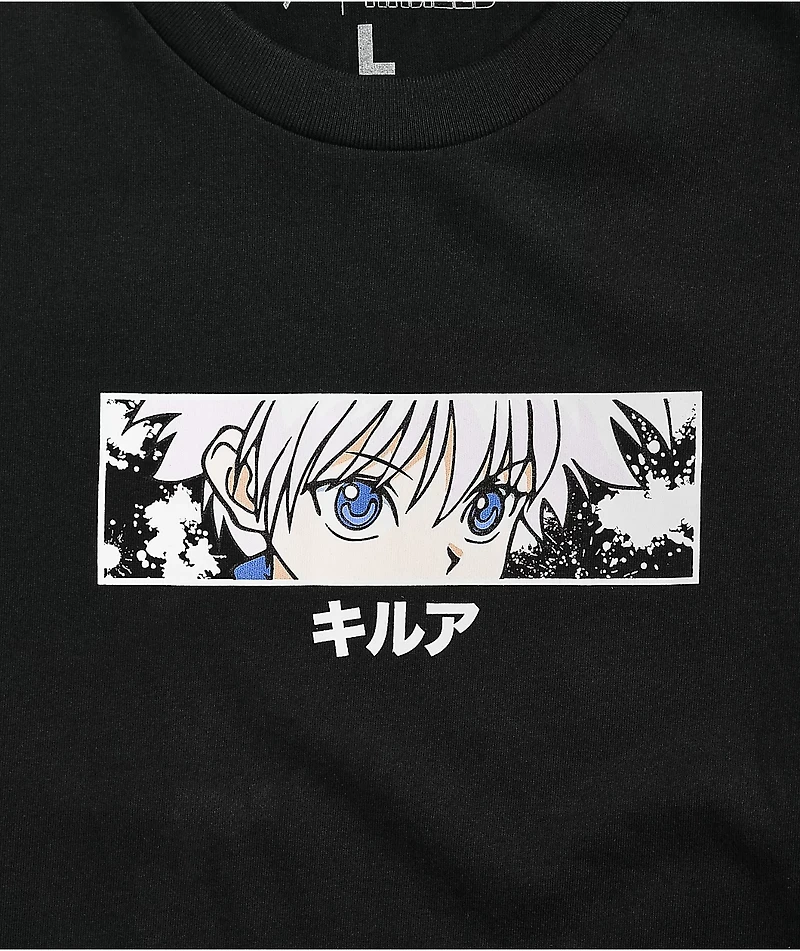 Hypland x Hunter Killua Eye Black Long Sleeve T-Shirt