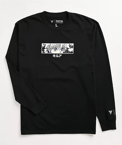 Hypland x Hunter Killua Eye Black Long Sleeve T-Shirt