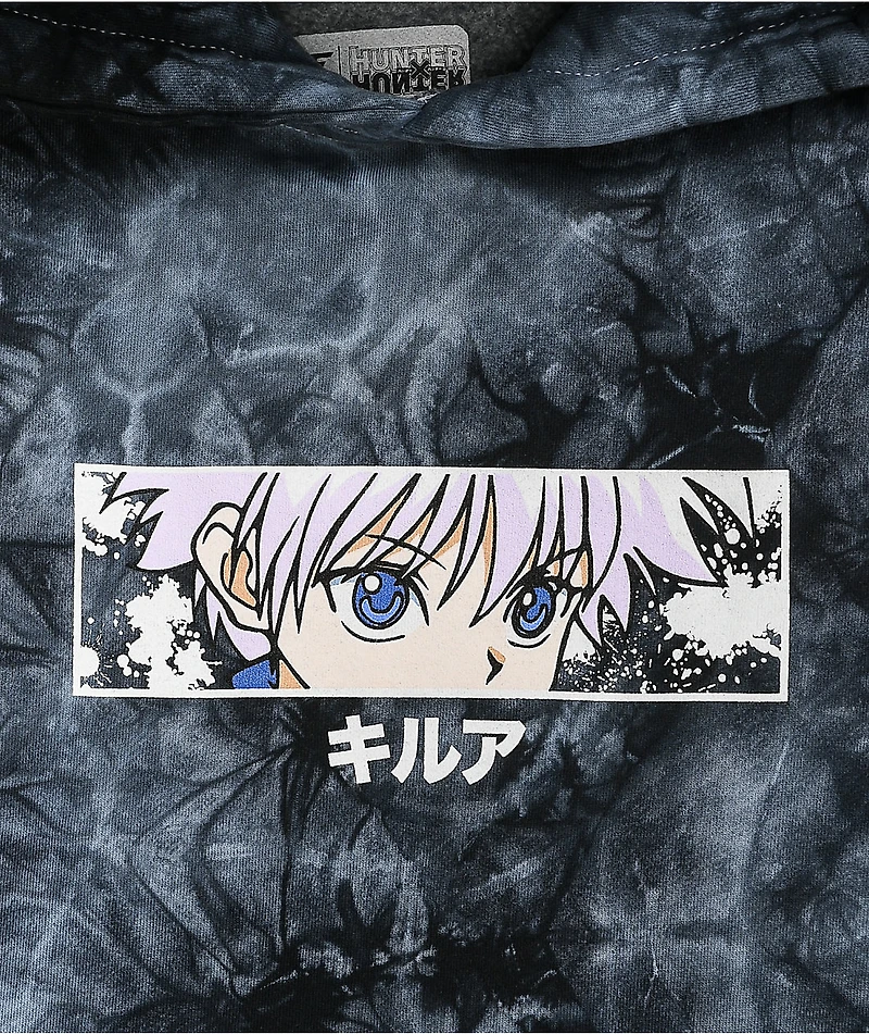 Hypland x Hunter Killua Eye Black Tie Dye Hoodie