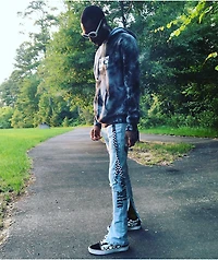 Hypland x Hunter Killua Eye Black Tie Dye Hoodie