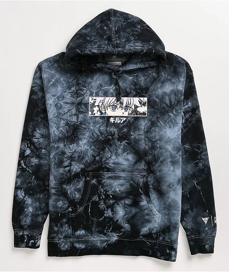 Hypland x Hunter Killua Eye Black Tie Dye Hoodie