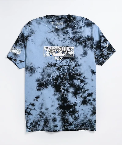 Hypland x Hunter Killua Eye Blue & Black Tie Dye T-Shirt