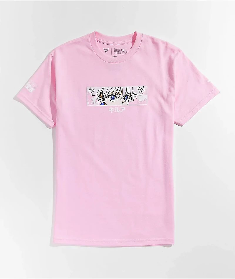 Hypland x Hunter Killua Eye Pink T-Shirt
