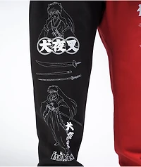 Hypland x InuYasha Black & Red Sweatpants