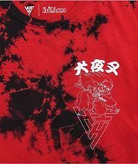 Hypland x InuYasha Crescent Red Tie Dye T-Shirt