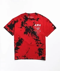 Hypland x InuYasha Crescent Red Tie Dye T-Shirt