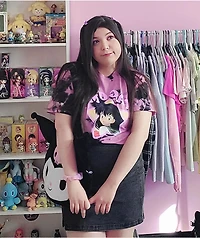 Hypland x InuYasha Kagome Fan Pink Tie Dye T-Shirt