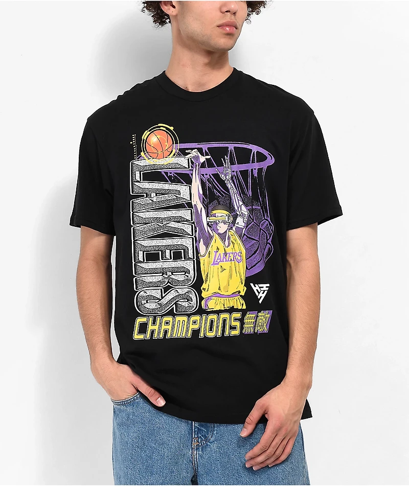 Hypland x NBA Lakers Box Black T-Shirt