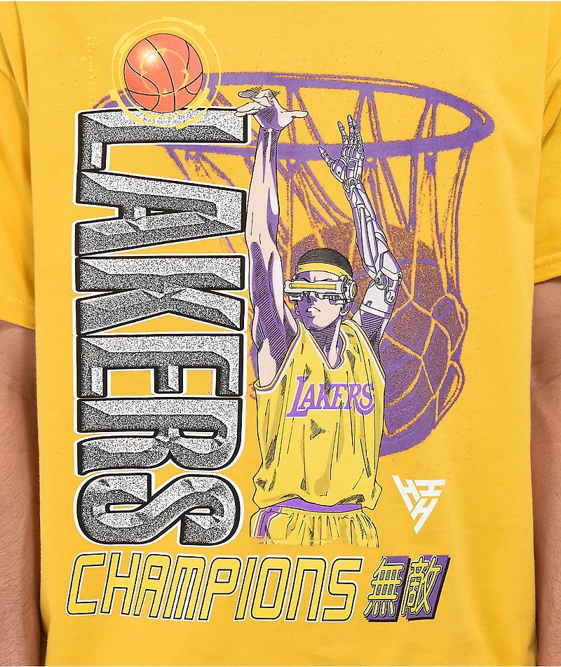 Hypland x NBA Lakers Robo gold T-Shirt