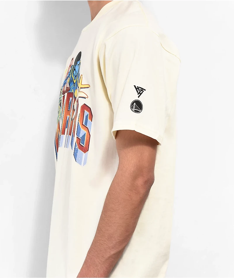 Hypland x NBA Warriors Golden State Cream T-Shirt