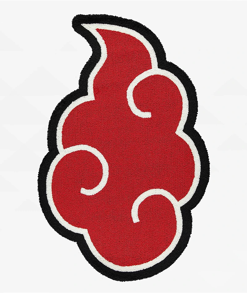 Hypland x Naruto Shippuden Akatsuki Cloud Red Rug